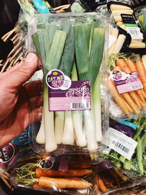 Liebling ich habe den Lauch geschrumpft