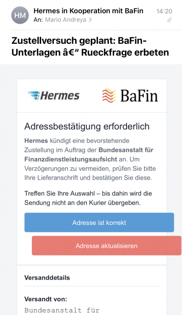 Spam des Tages