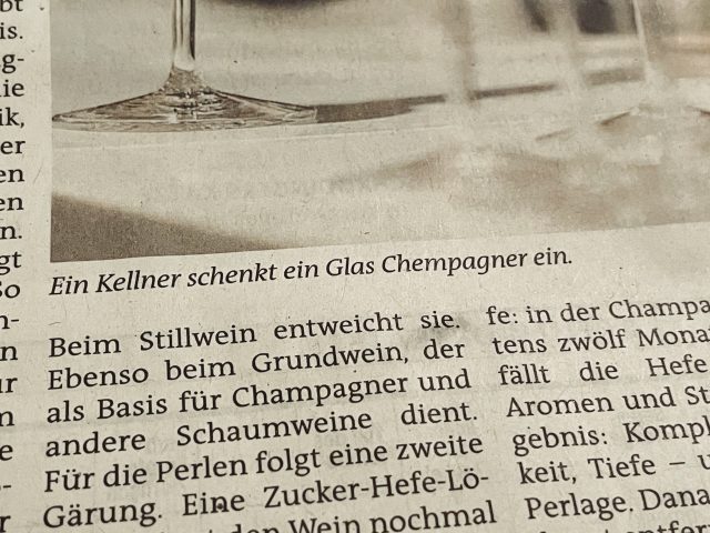 Jetzt einen Chempagner!